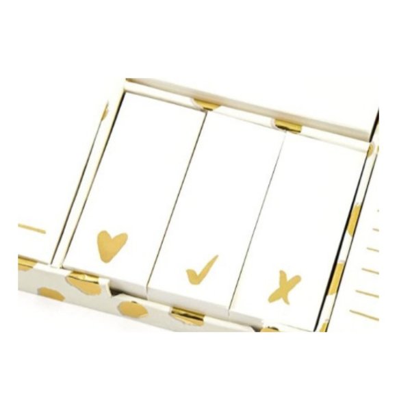 Kate Spade New York Women Kate Spade Gold & White Adhesive Note Set
